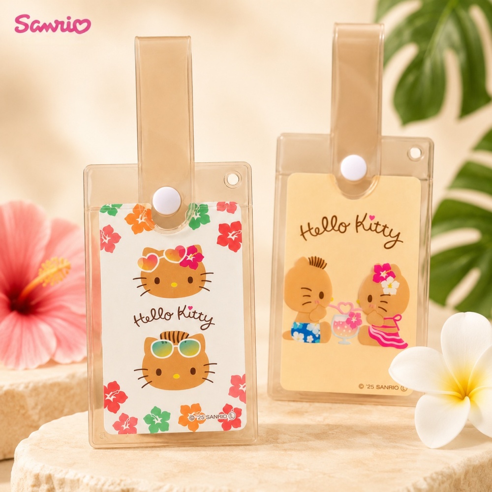 Tan Stationery & Office Supply - Oryginalny przezroczysty etui na karty Sanrio