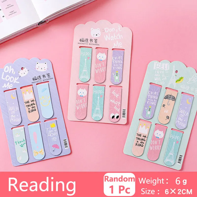 Bookmark Magnetic Clip - Zakładki do książek Nauczanie czytania Zakładki