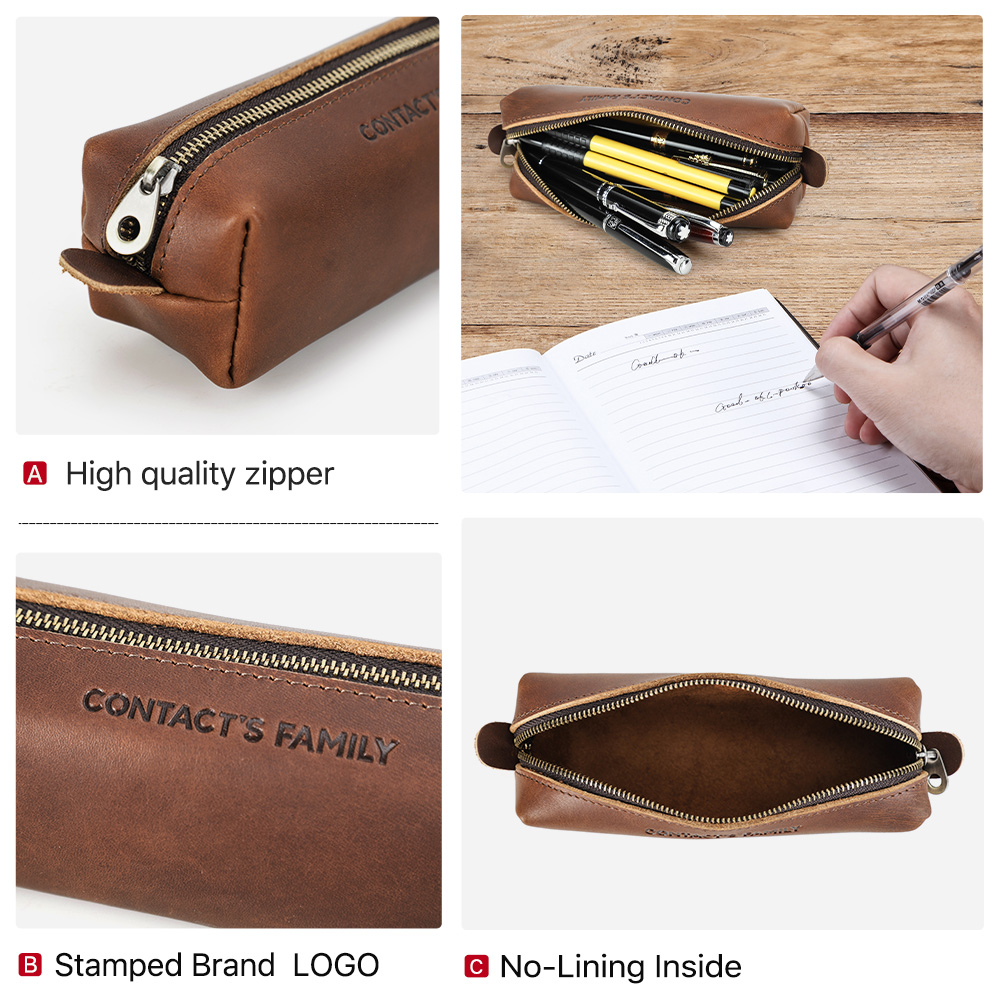 Retro skórzany piórnik o dużej – Stationery Supplies Business recenzja i cena
