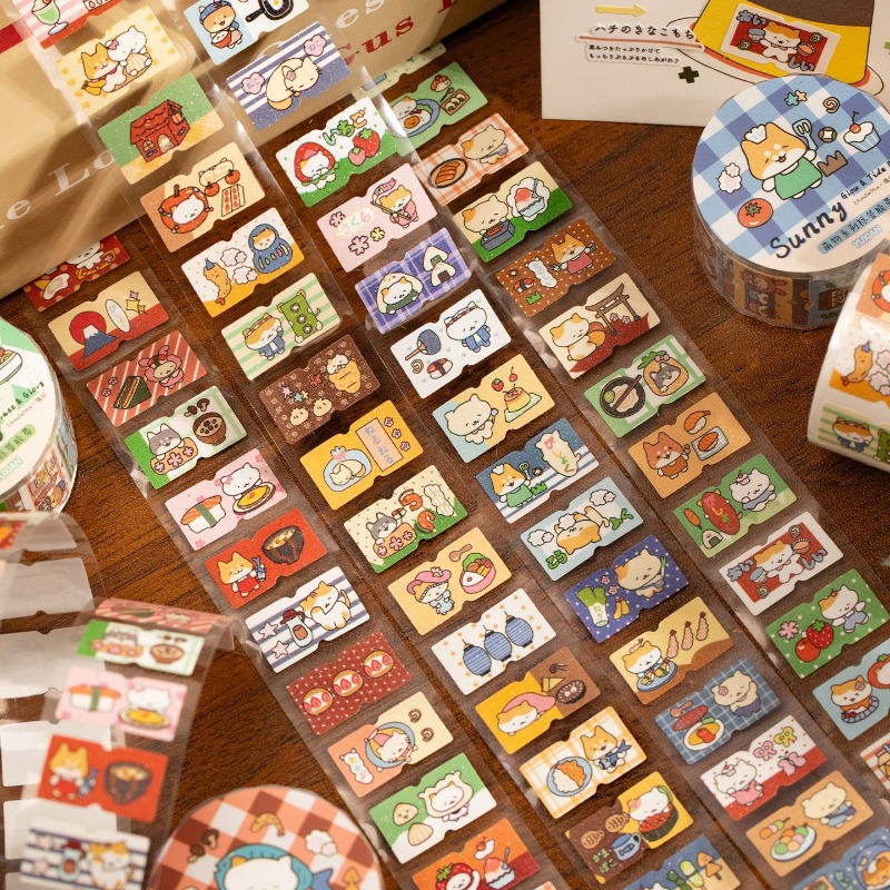 Zestaw 4 taśm washi z motywem  – Washi Tape Set recenzja i cena