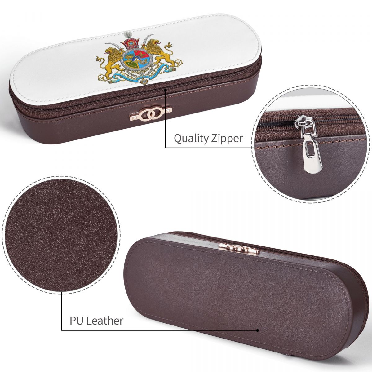 Piórnik skórzany z motywem fla – Lion Stationery & Office Supply(Kunshan)Co.Ltd recenzja i cena