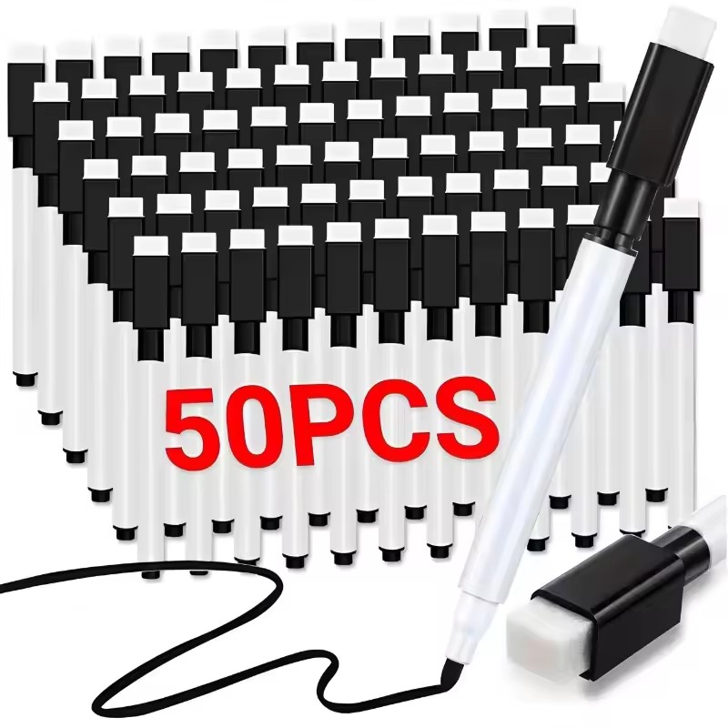 5-50 szt. Czarne Markery Magne – Whiteboard Marker Set recenzja i cena