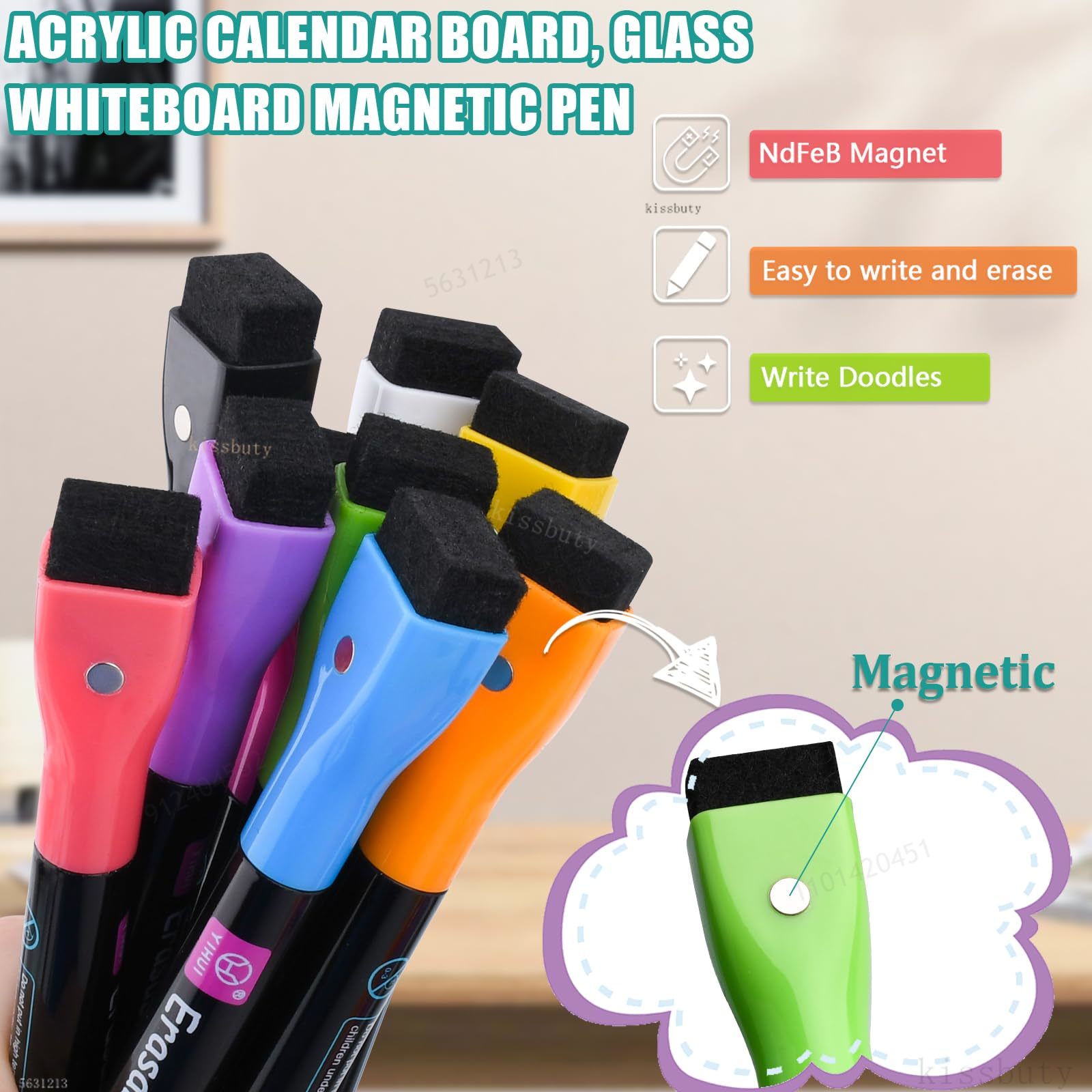 8-kolorowe magnetyczne markery – Whiteboard Marker Set recenzja i cena