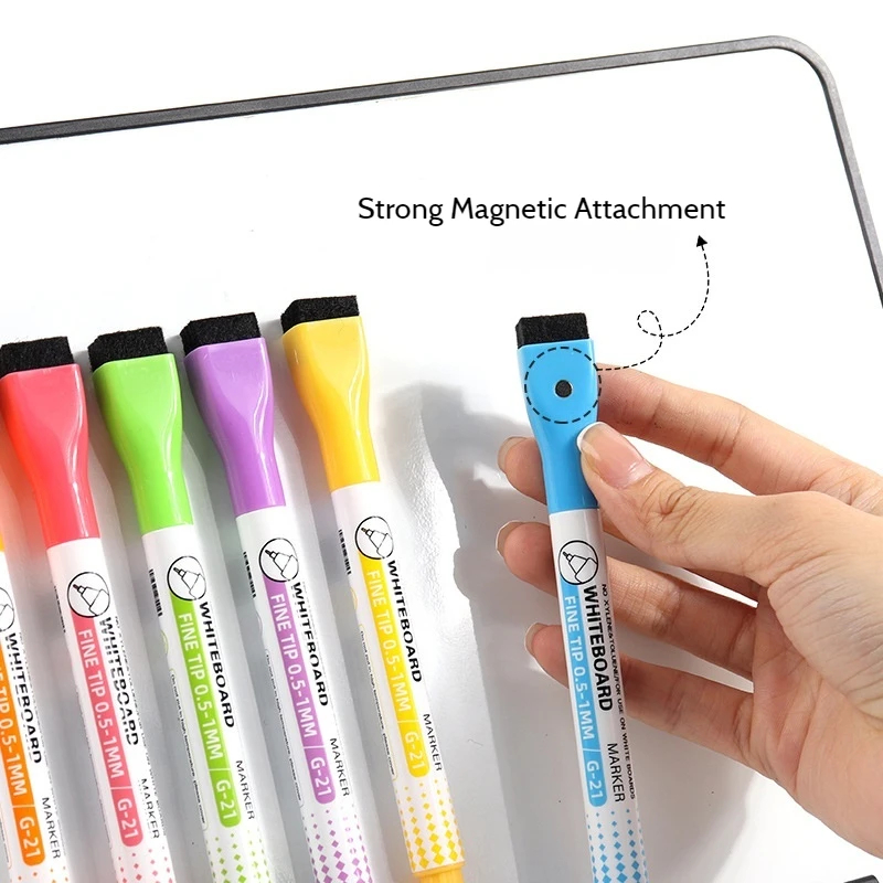 8 Kolorów 0.5mm Magnetyczne Ma – Whiteboard Marker Set recenzja i cena