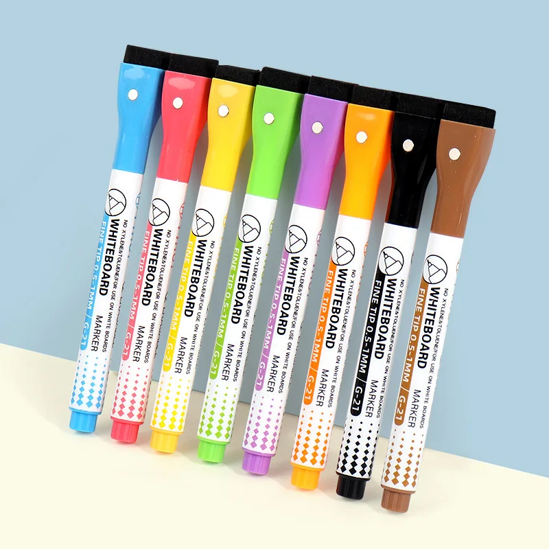 8 Kolorów 0.5mm Magnetyczne Ma – Whiteboard Marker Set recenzja i cena